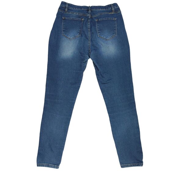 (FLAWS) Kancan Jeans Dark Wash Skinny Fit Dark Wash Stretch Womens Size 15/31 - Picture 5 of 15
